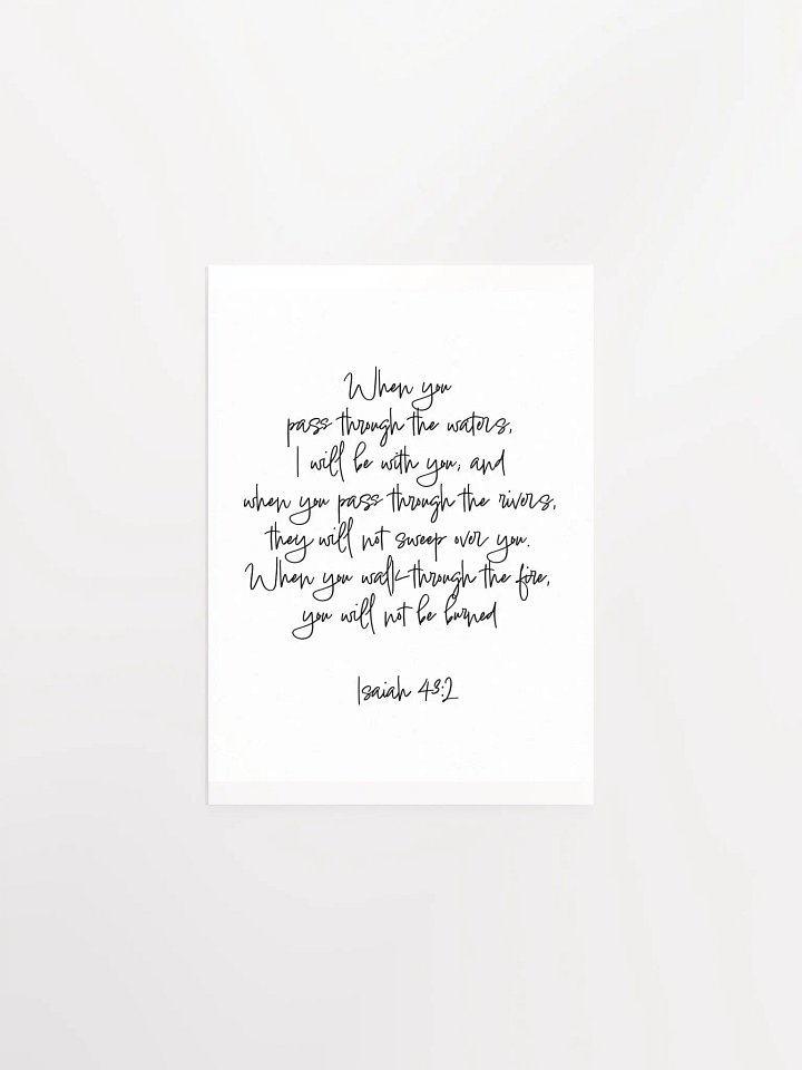 Pass Through the Waters - Print product image (1)