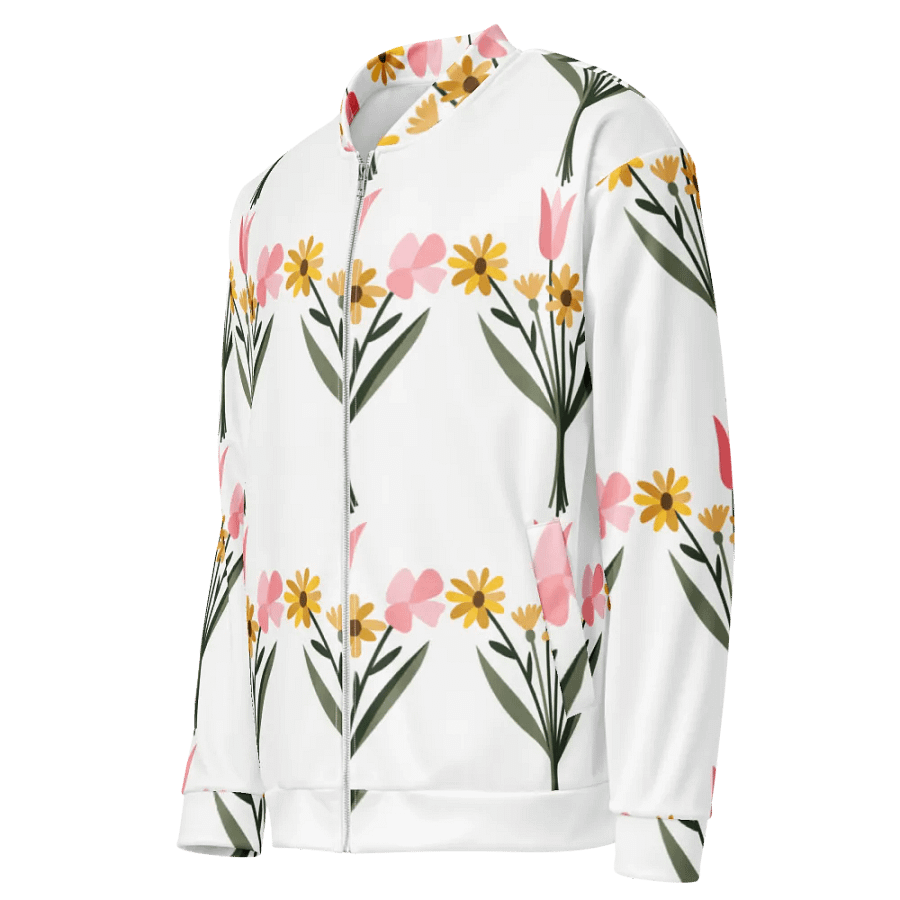 Blossom Delight All-Over Print Bomber Jacket product image (7)