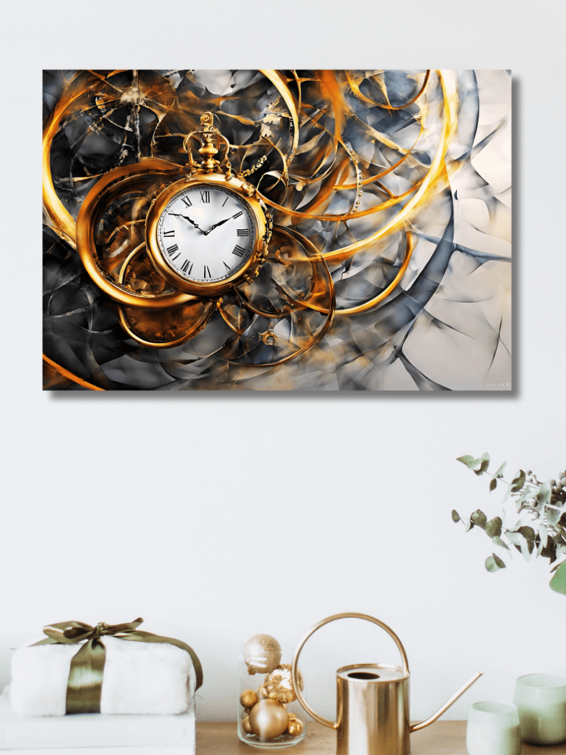 Time Confusion-6 | Canvas Artistic Wall Painting product image (2)