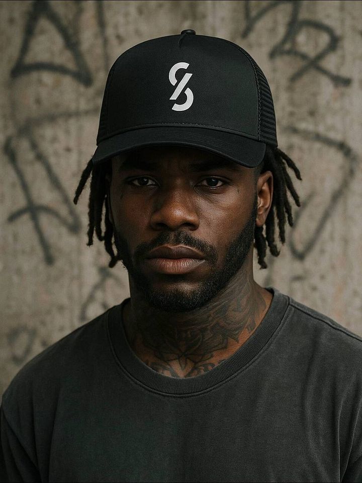 CLAUDY BEATS SLEEK TRUCKER HAT product image (1)