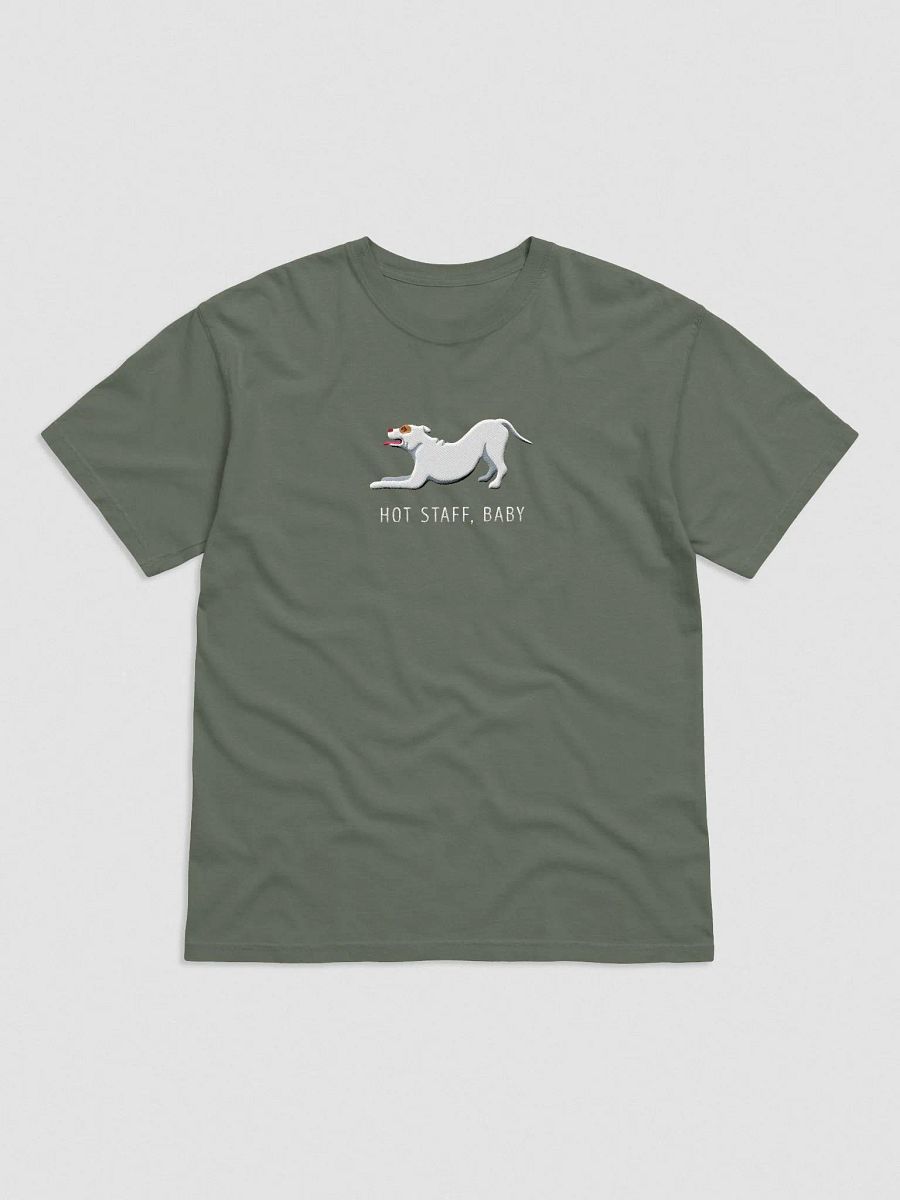 Hot Staff, Baby T-Shirt(Embroidered) of a Staffordshire Terrier(White) product image (4)