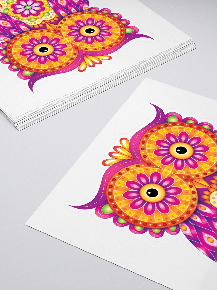 Whimsical Owl Sticker product image (4)