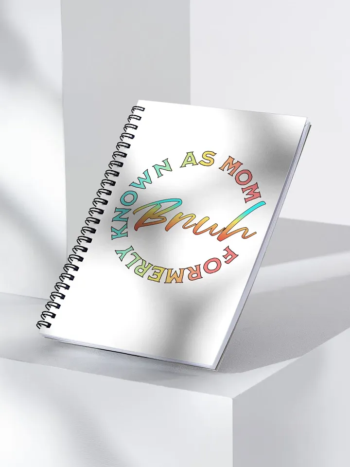 Formerly Known As Mom Bruh Colorful Gradient Spiral Notebook product image (2)
