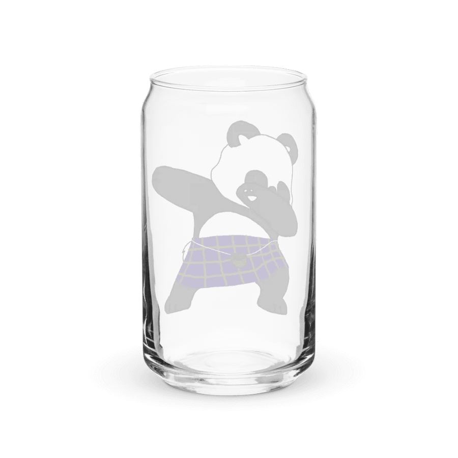 Scottish Panda Can-Shaped Glass product image (2)