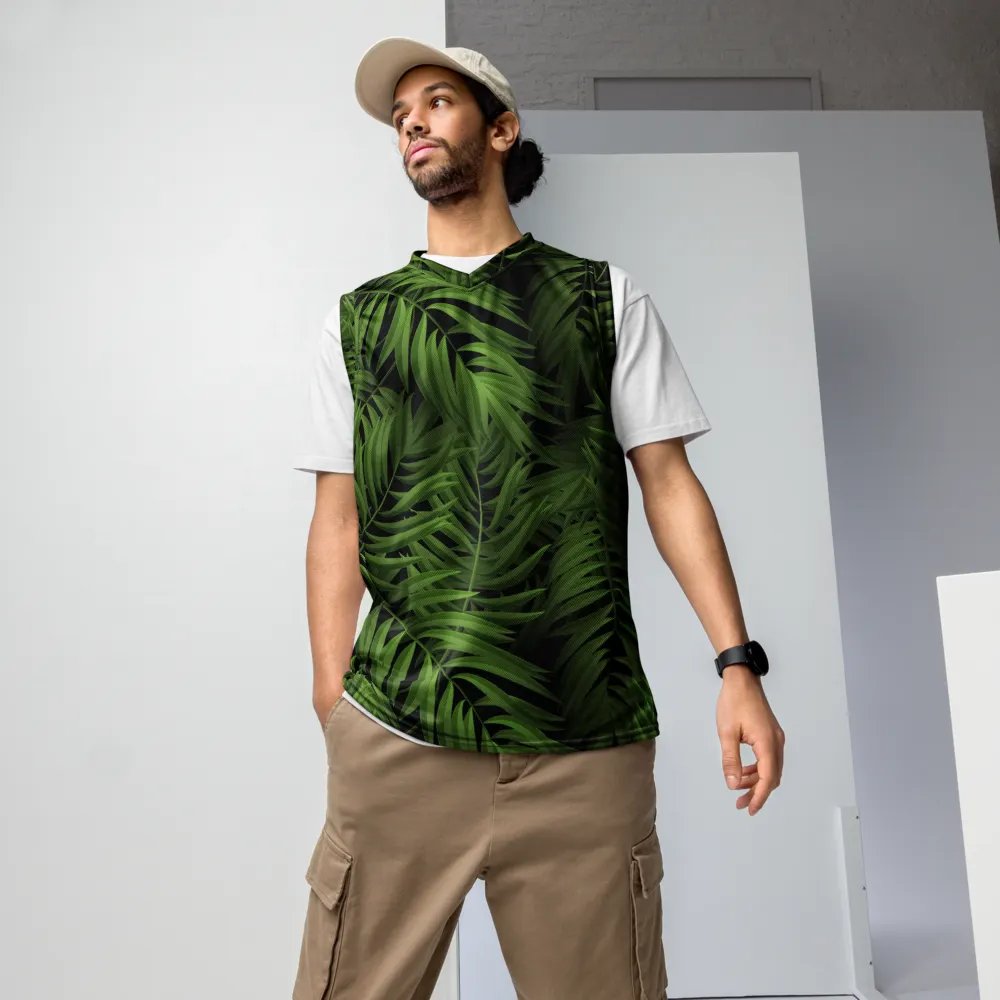 Tropical Leaf All-Over Print Basketball Jersey product image (5)