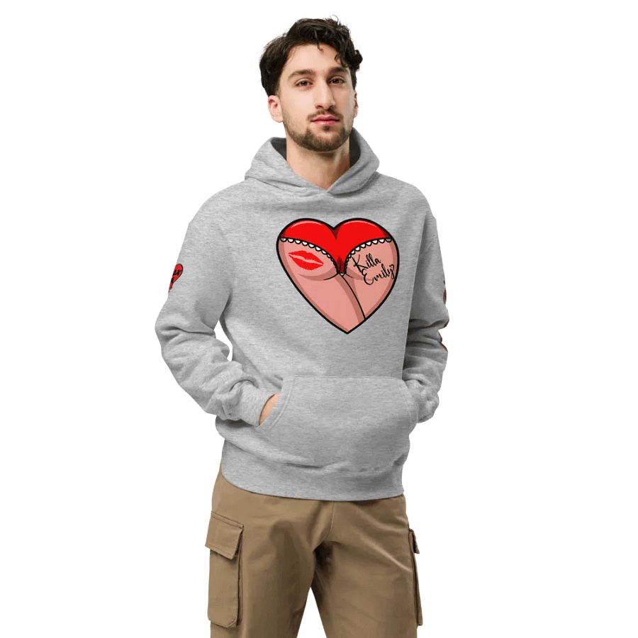UNISEX HOT BOX FAM KILLA_EMILY RED HEART BUTT LOGO product image (37)