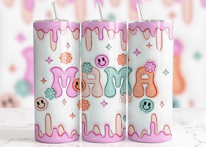 MAMA Floral Bliss Tumbler: Sip in Style! product image (2)