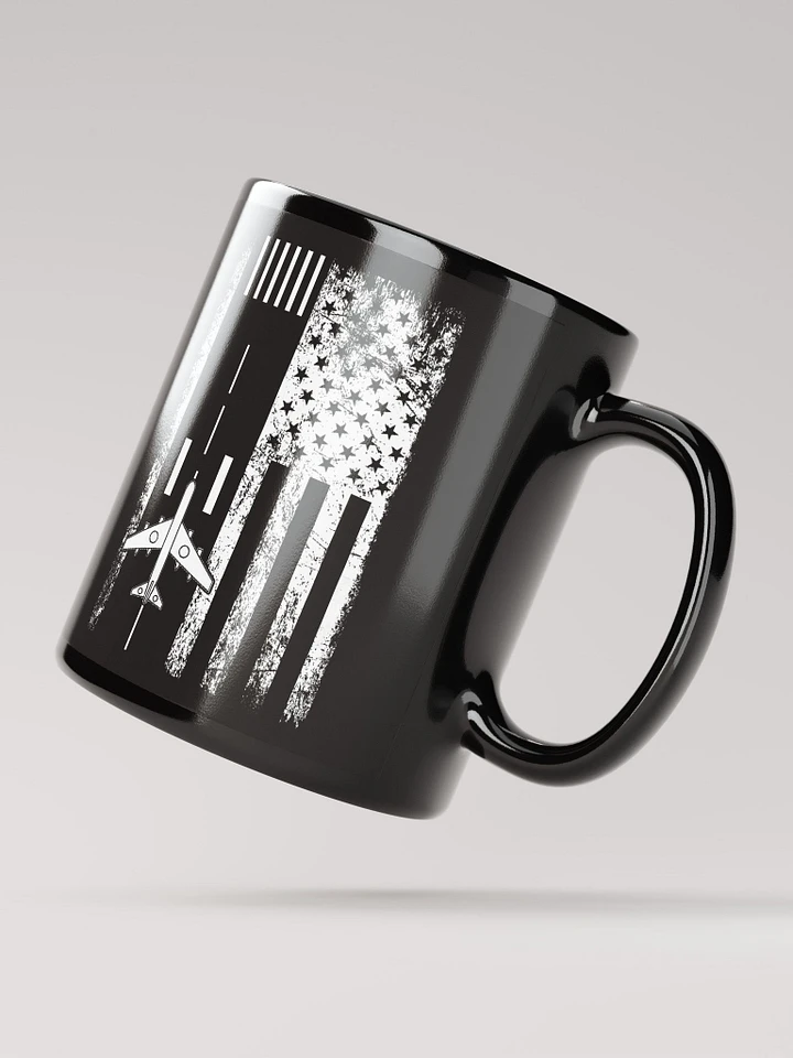 Airplane Runway American Flag mug product image (2)