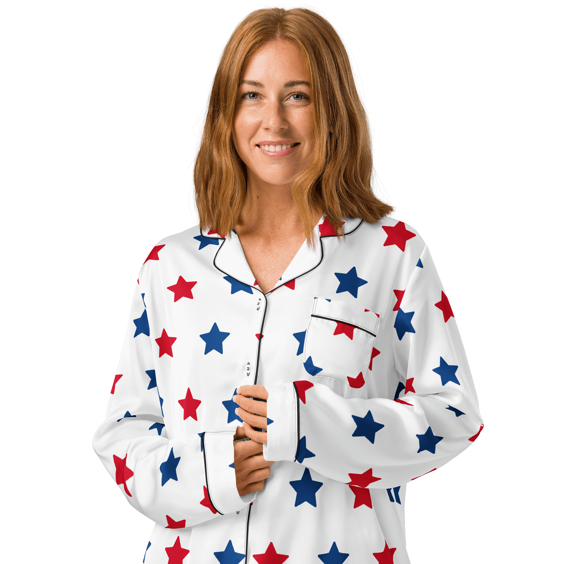 Starry Sky Silky Pajama Top product image (4)