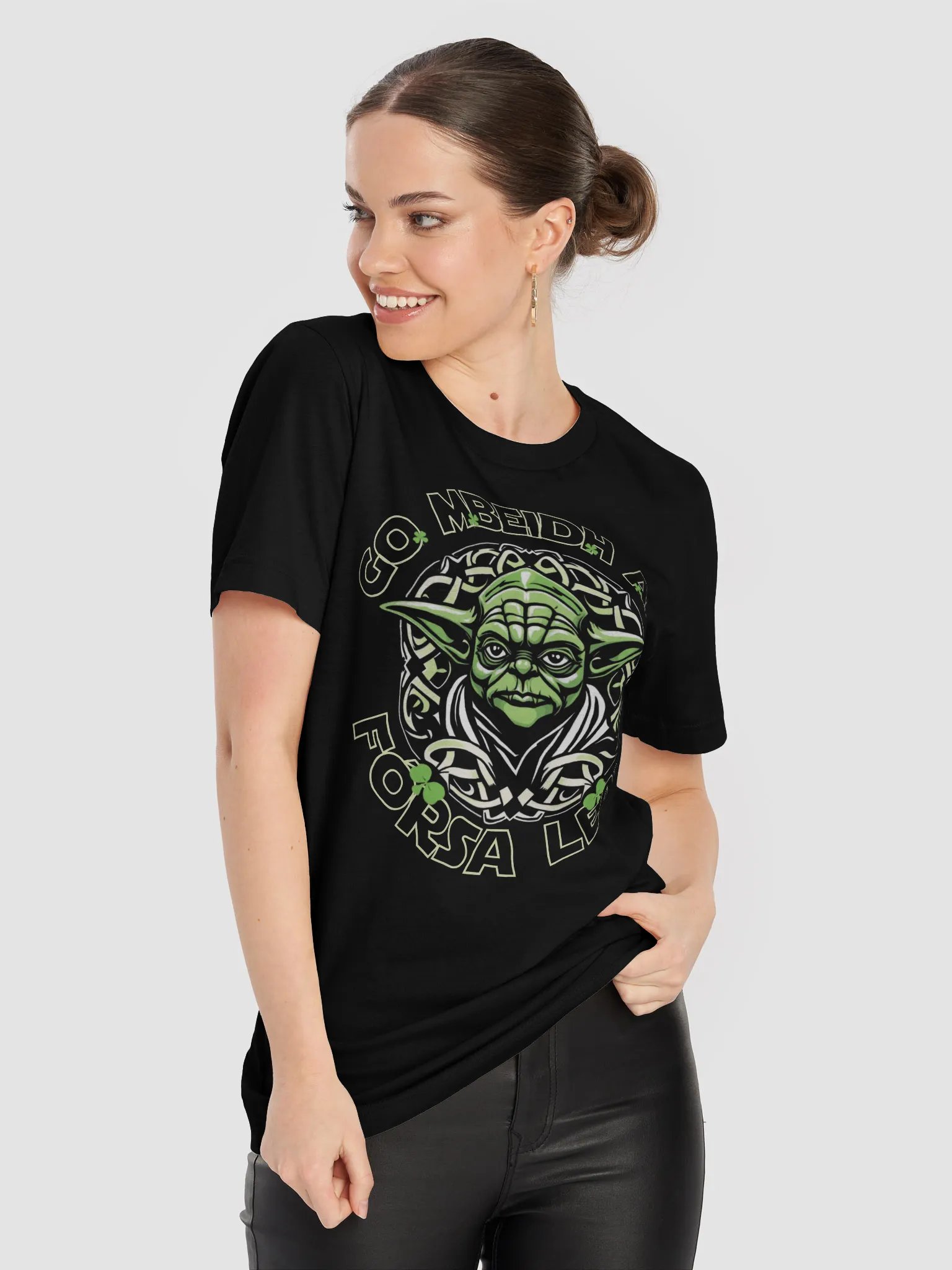 May The Force Be With You | Supersoft T-Shirt in Irish / Gaeilge product image (5)