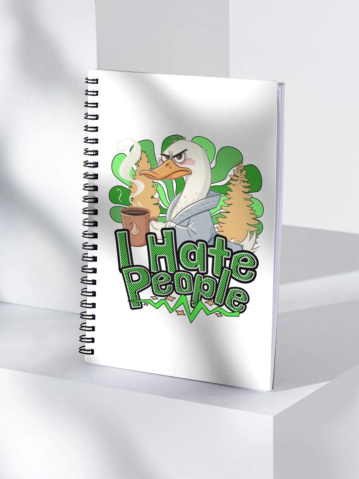 I Hate People Goose Quirky Robe Spiral Notebook product image (1)