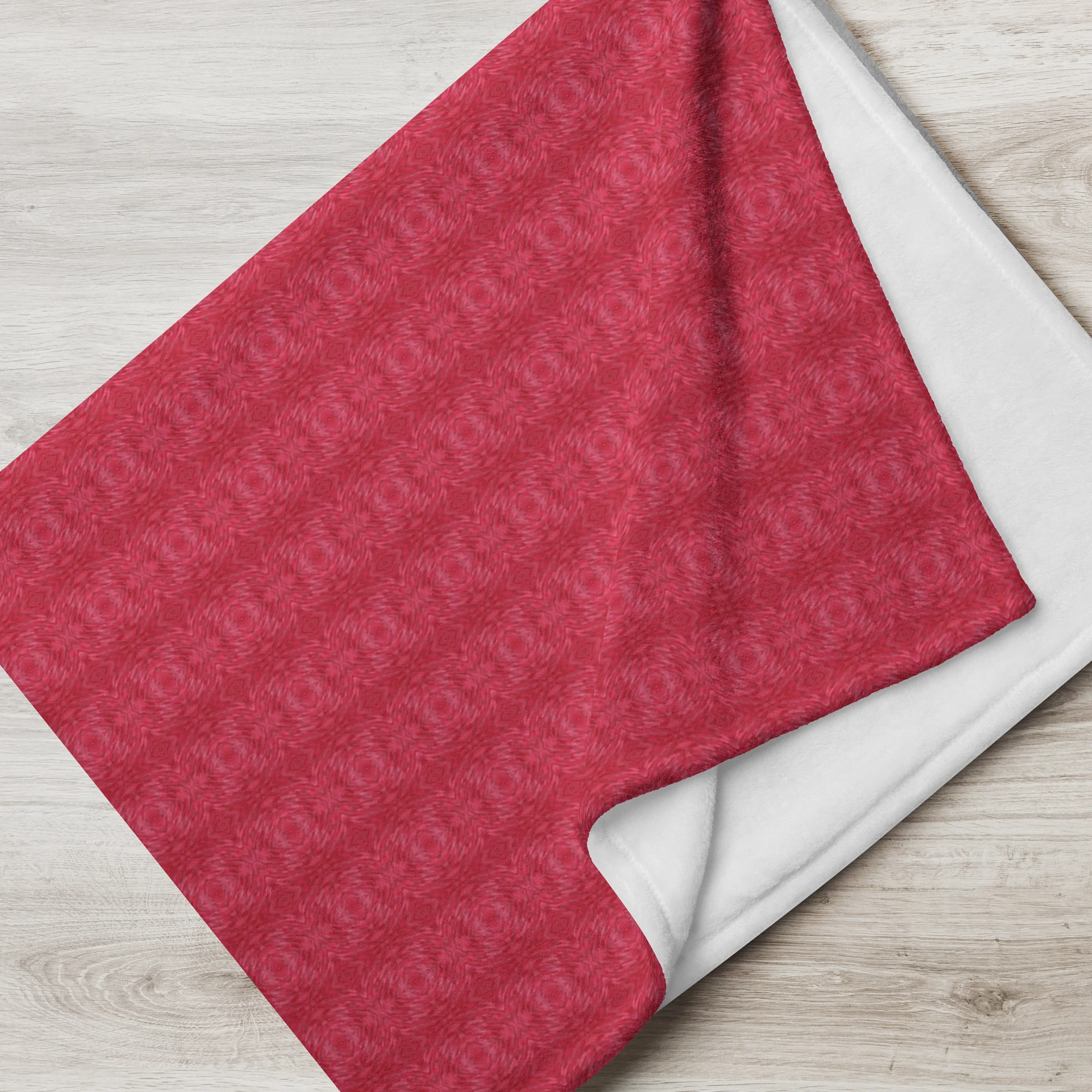Crimson Frost – Throw Blanket product image (2)