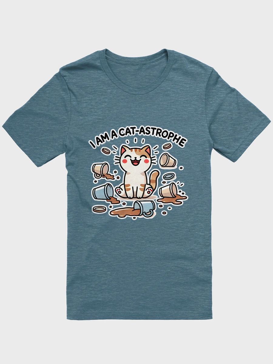 I am a cat-astrophe dark t-shirt product image (1)