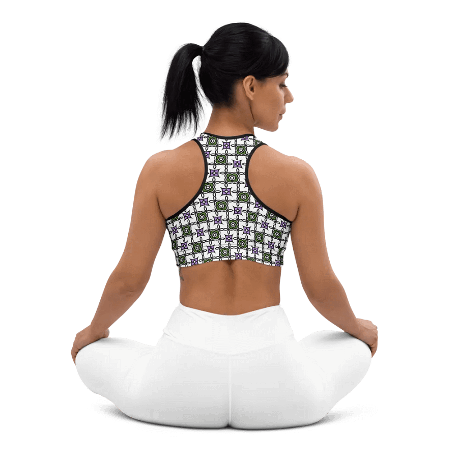 Gender Queer Abstract (2) - Padded Sports Bra product image (2)