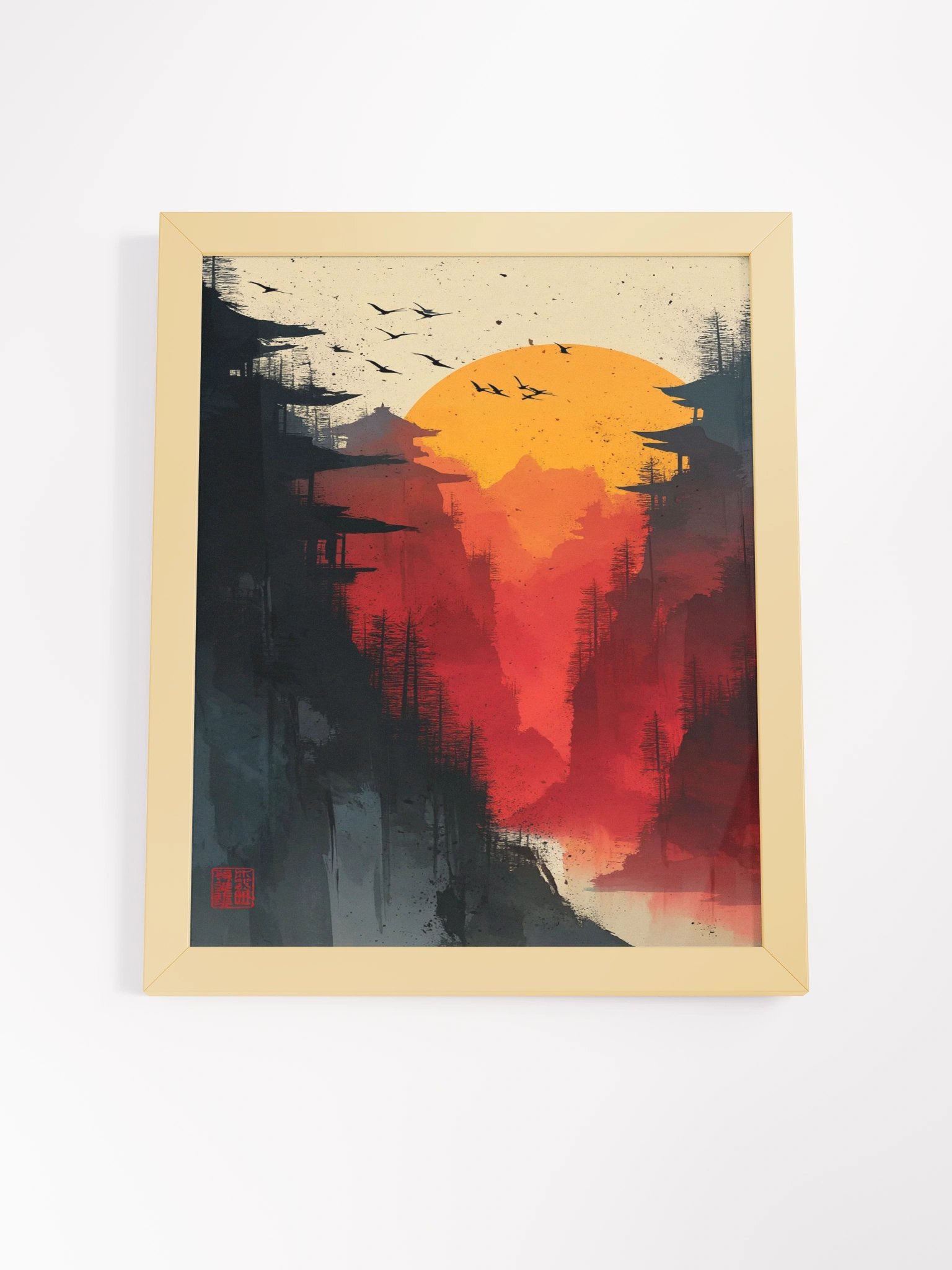 Crimson Peaks Framed Wall Art Canvas product image (6)