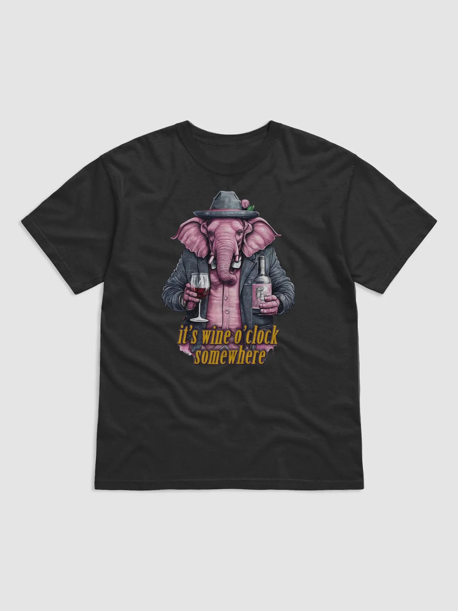 it's wine o'clock somewhere pink elephant product image (1)