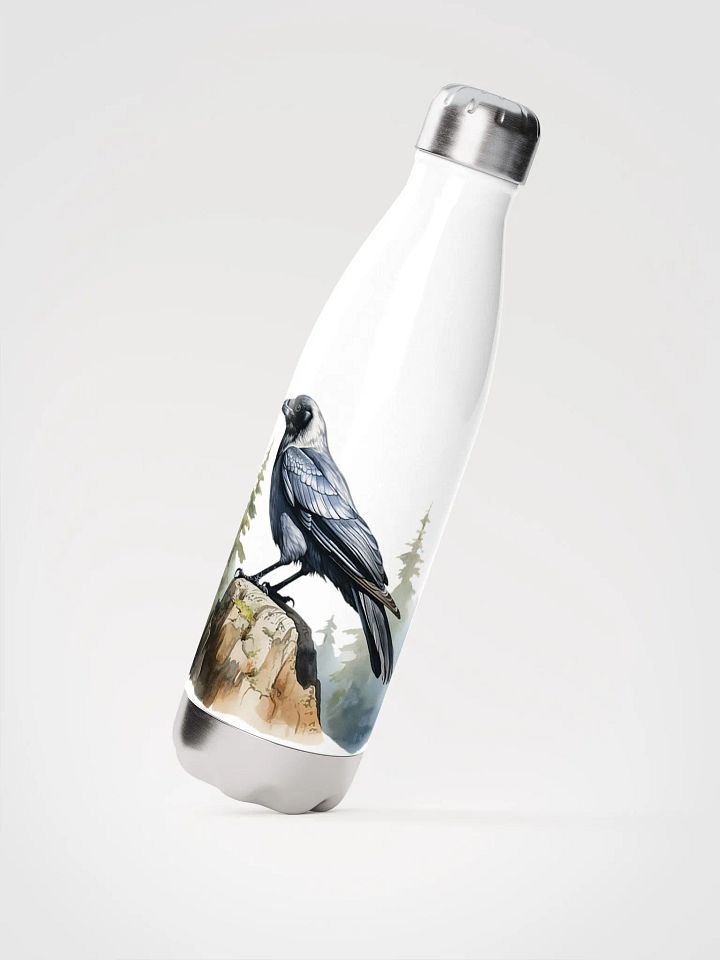 Ultimate Nordic Forest Crow Water Bottle product image (2)
