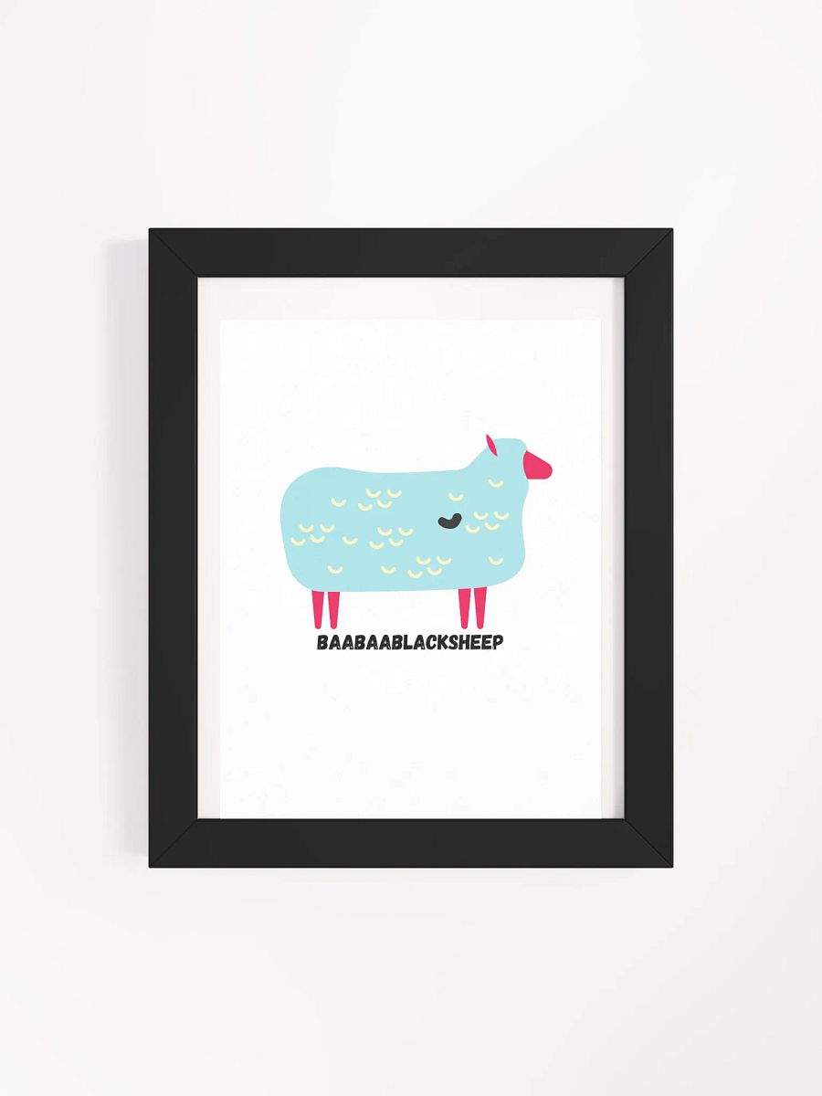 Baabaa Black Sheep Framed Poster product image (71)