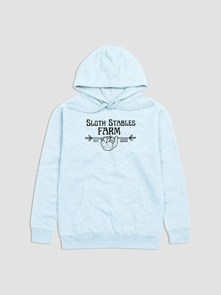 Sloth Stables Farm Hoodie - Black Embroidery product image (2)
