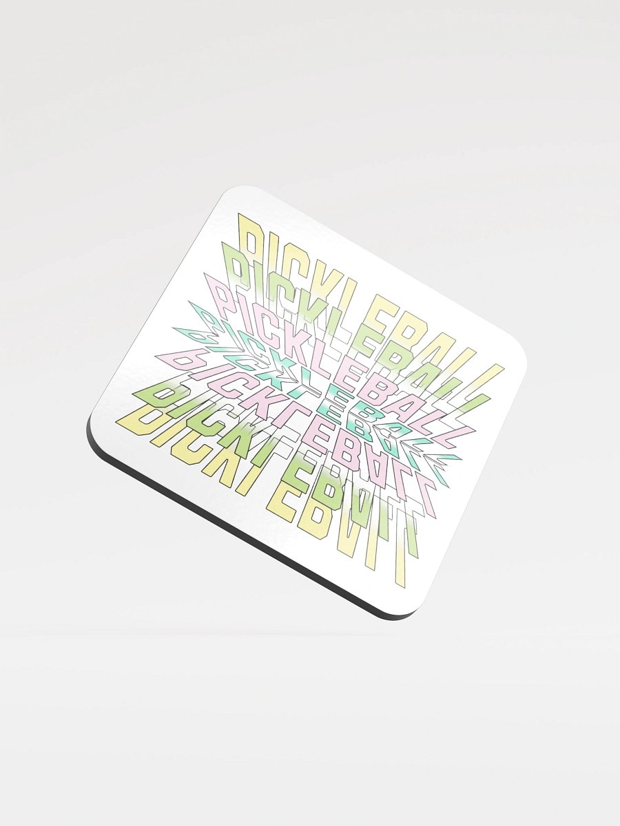 Pickleball Stacked Reflective Coaster Set product image (2)