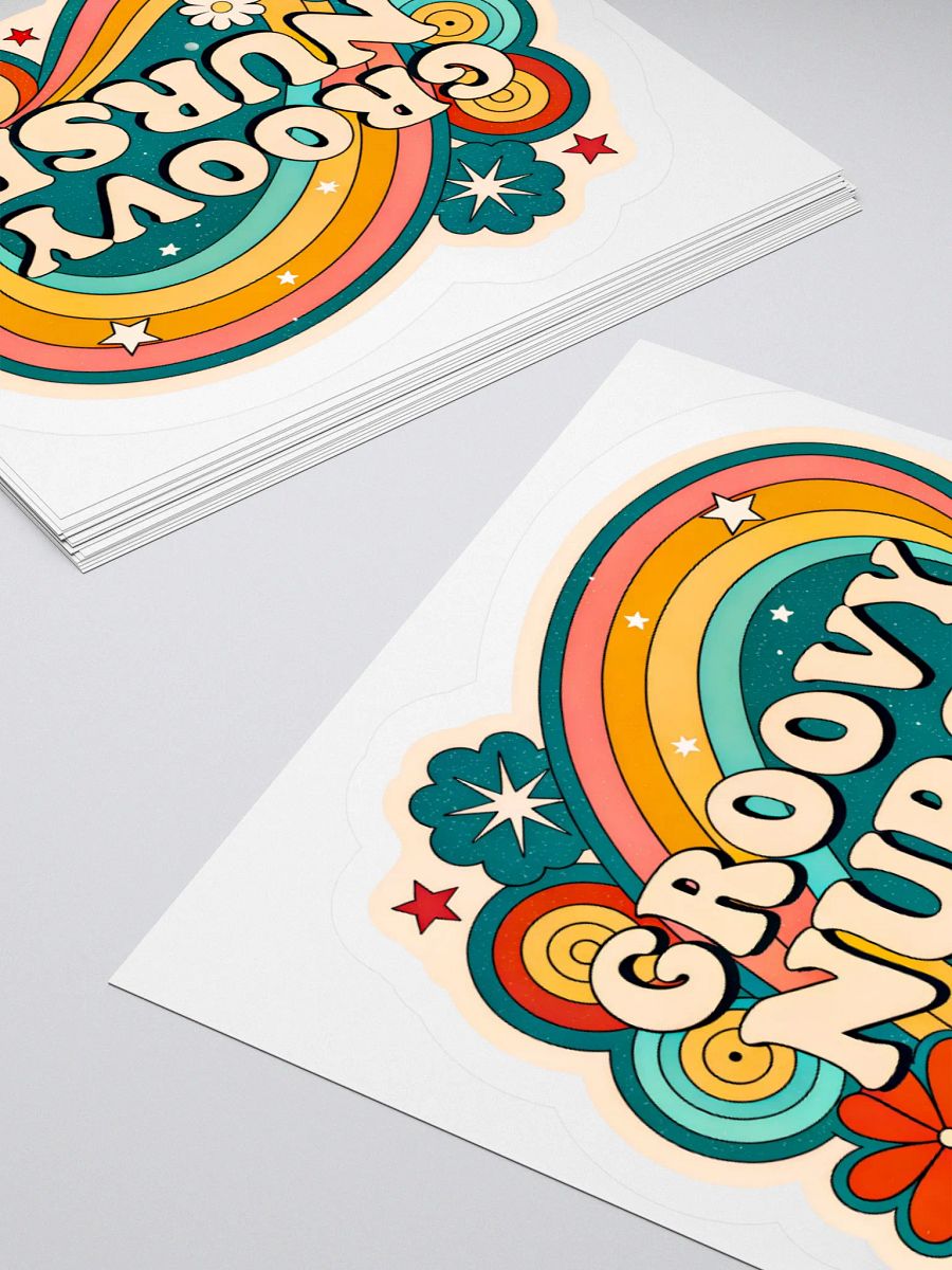 Groovy Nurse Kiss Cut Stickers product image (12)