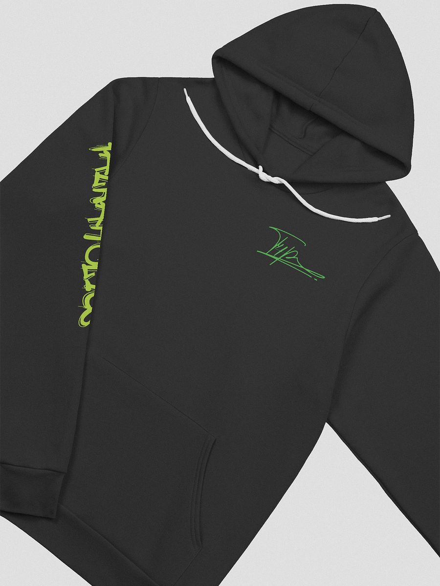 T4P Hoodie Black/Yellow-Green (Bella+Canvas Supersoft) product image (3)