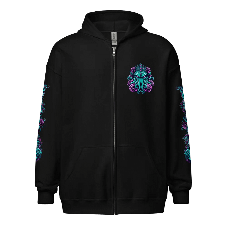 Cthulhu Royalty Hoodie V.2 Zip-Up (Lots of Colors!) (Up to 5xl!) product image (3)