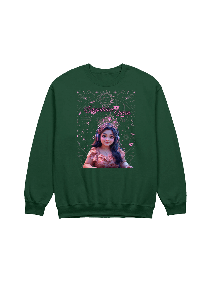 Empathic Queen Floral Crown Sweatshirt product image (1)