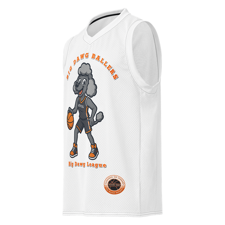Premium Basketball Jersey Gray Poodle WooferMutter product image (1)