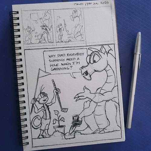 You just don't know how useful a hole can be until you start digging one. #visualdiary #ballpointpenart #cartoonart #humanart...
