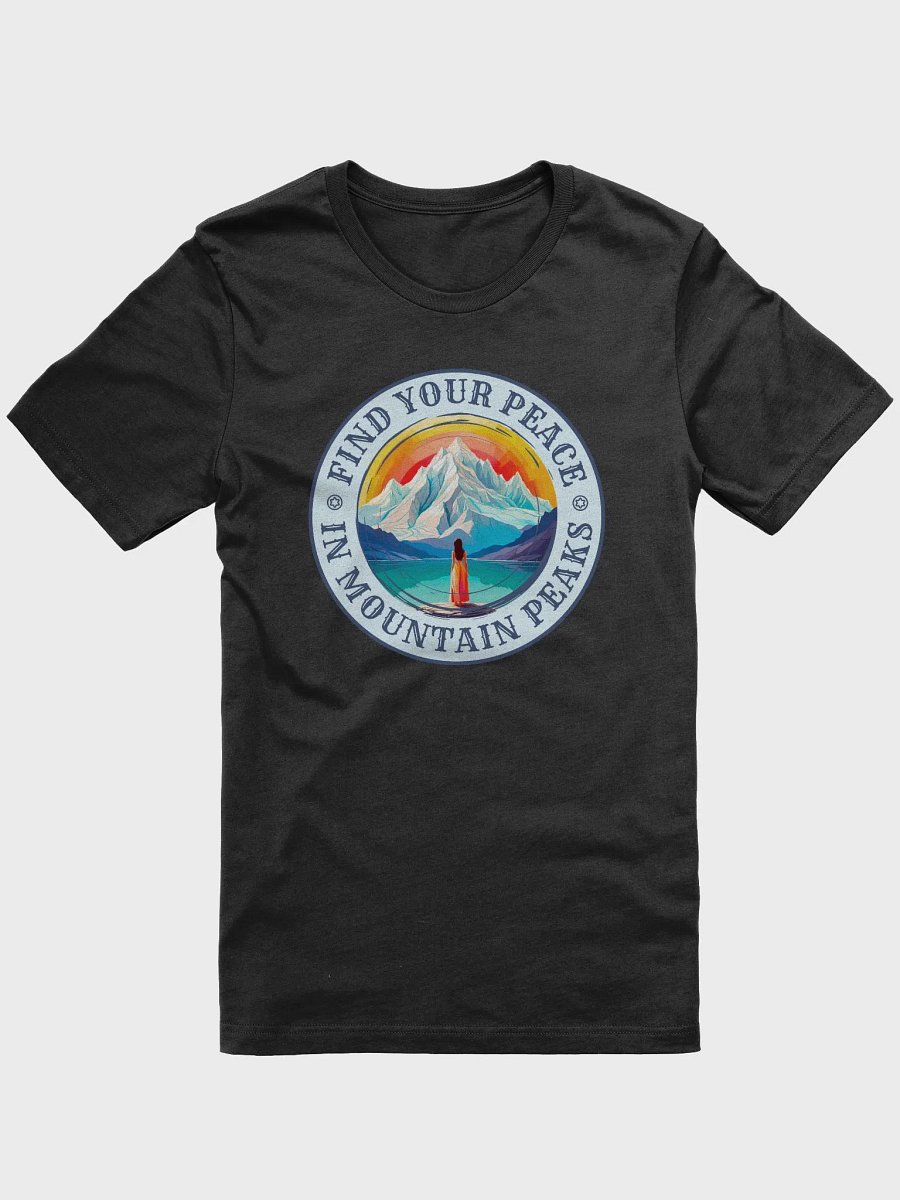 Outdoors Graphic T Shirt | Find Your Peace In Mountain Peaks product image (1)