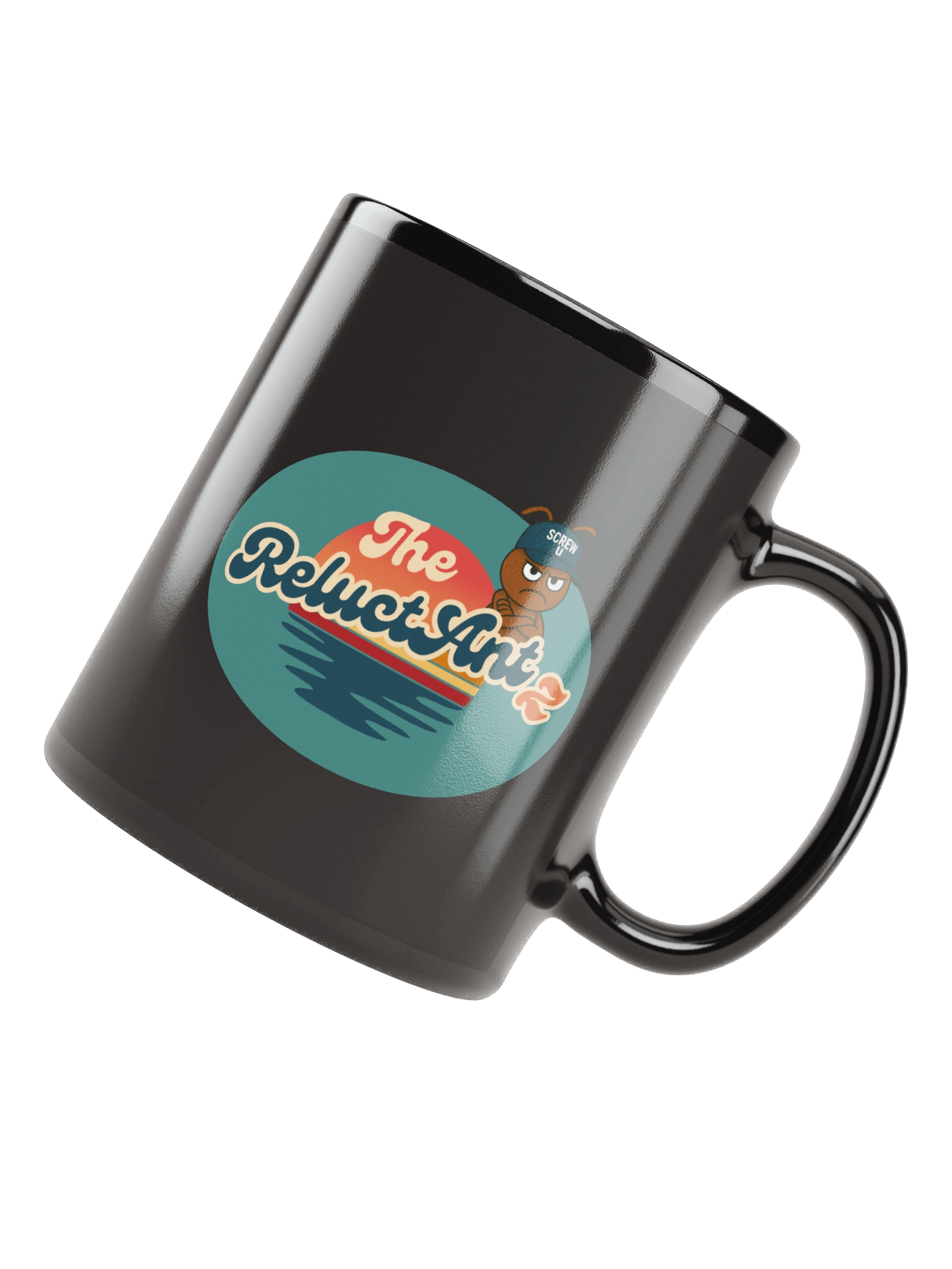 Screw U Coffee Mug by The ReluctAntz – Black product image (4)