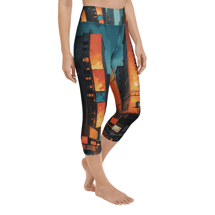 Abstract City 2 Capri Leggings product image (2)