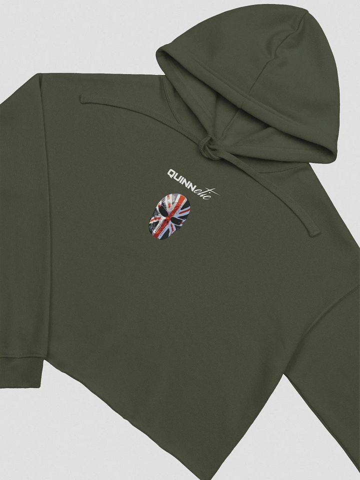 Quinnetic Logo - Bella+Canvas Fleece Crop Hoodie product image (1)
