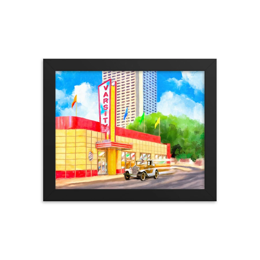 Atlanta Varsity – Vintage Midtown Framed Poster product image (1)