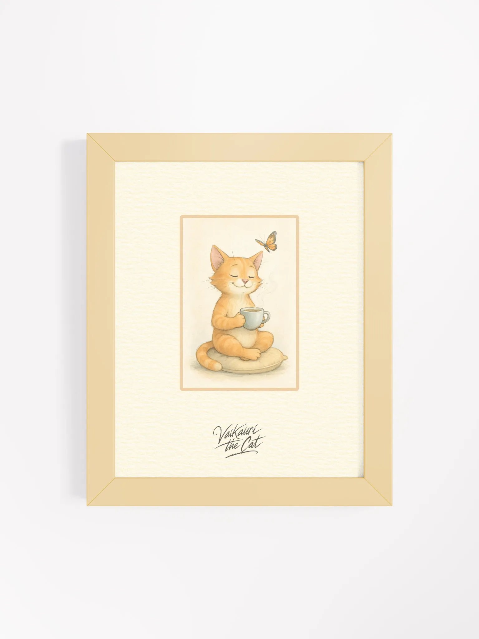 Vaikauri the Cat - Framed Matte Artprint product image (8)