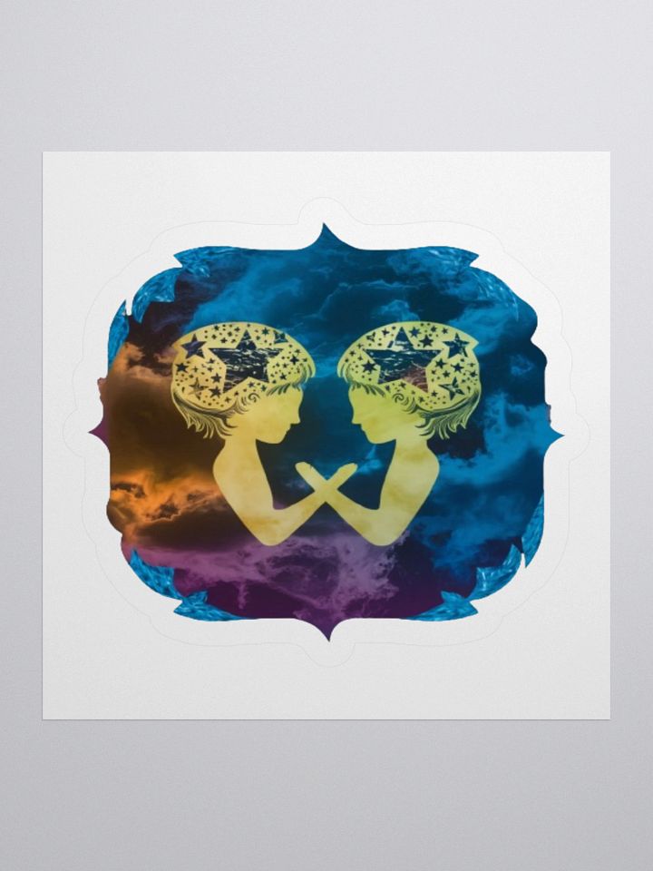 Gemini Celestial Kiss-Cut Sticker product image (2)