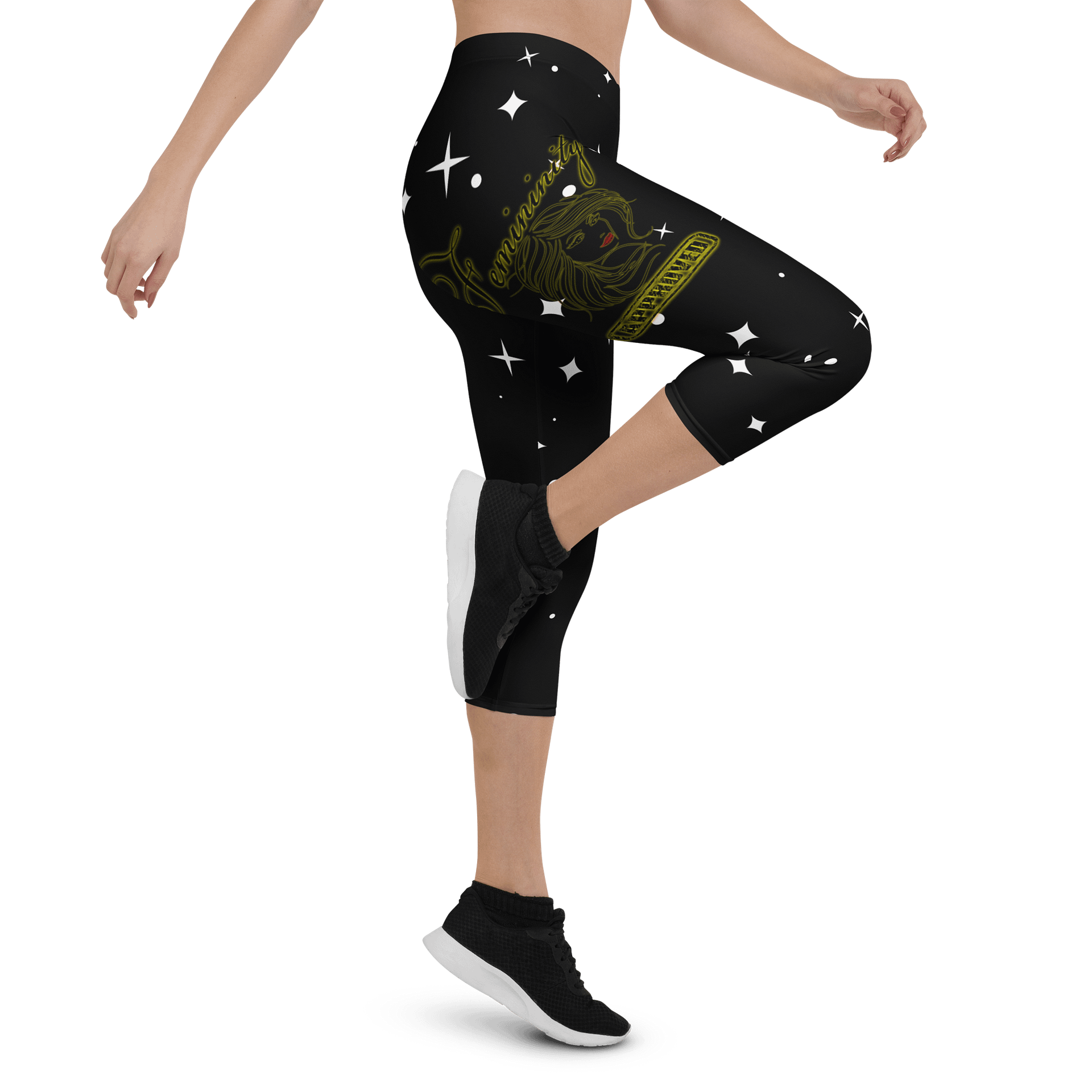 Femininity Approved All-Over Capri Leggings product image (5)