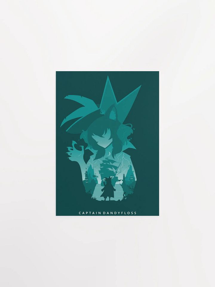 Captain Dandyfloss Silhouette Poster product image (1)
