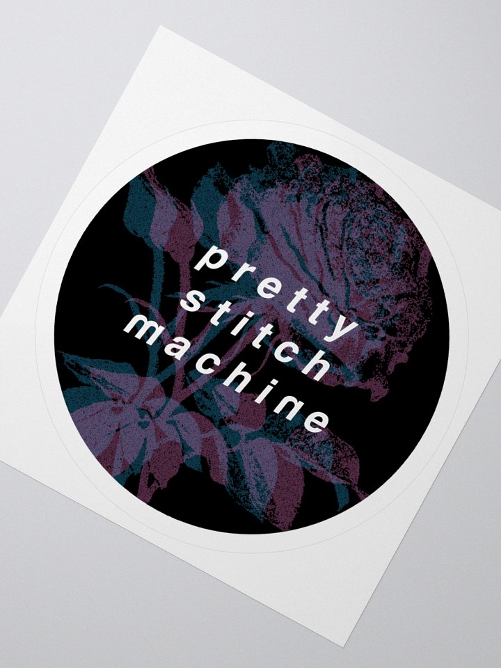 prettystitchmachine Round Logo Sticker product image (2)