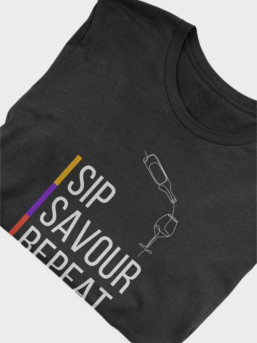 Wine Lover's Mantra: Sip, Savor, Repeat | Oenophile T-Shirt product image (22)