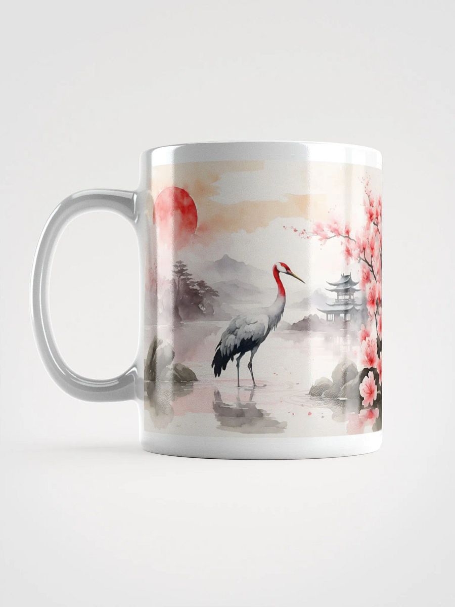 Moody Orchid Dueling Crane Cherry Blossoms Serenity Mug product image (12)