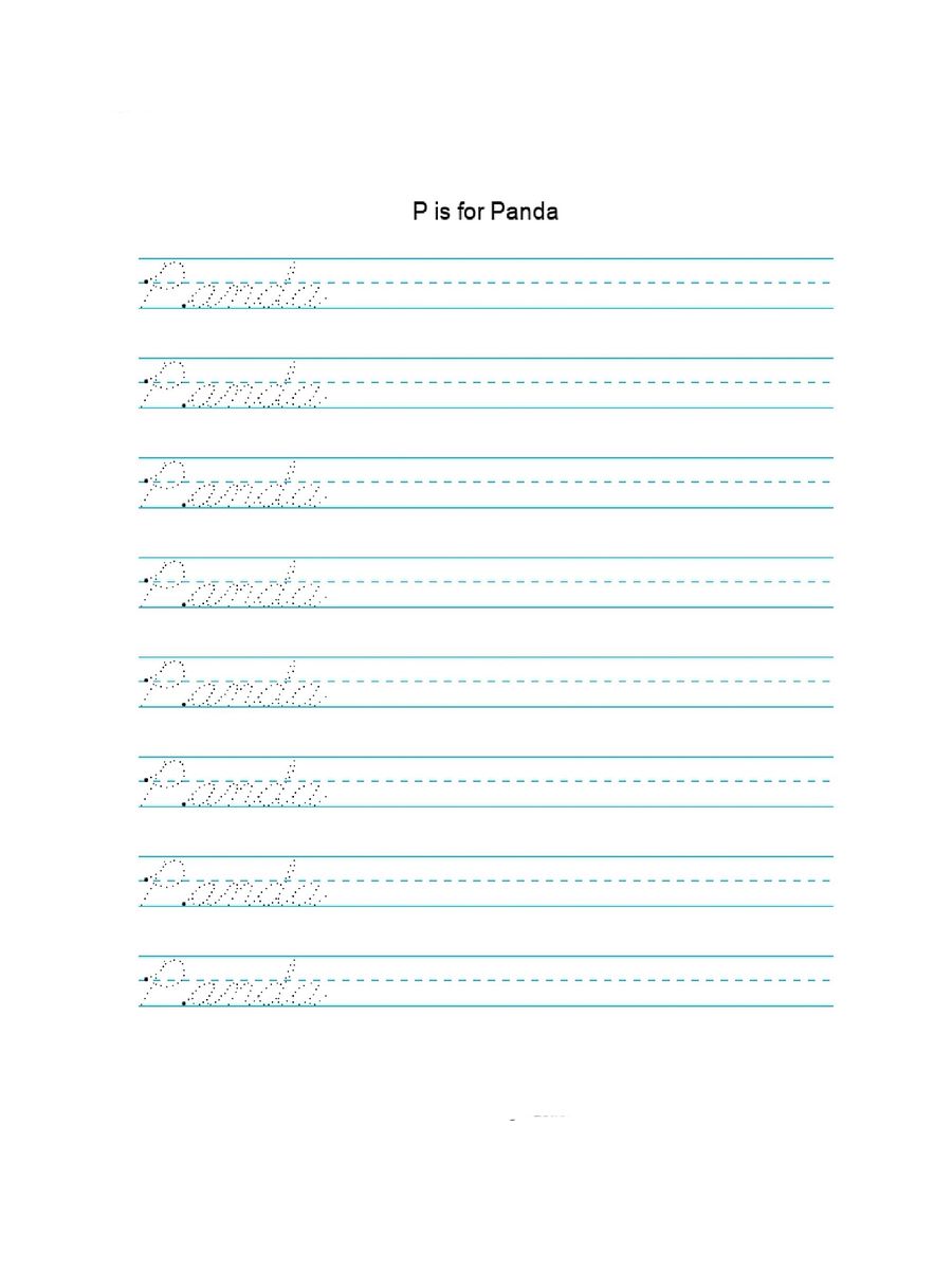 Cursive Writing Worksheets with Animal ABCs product image (7)