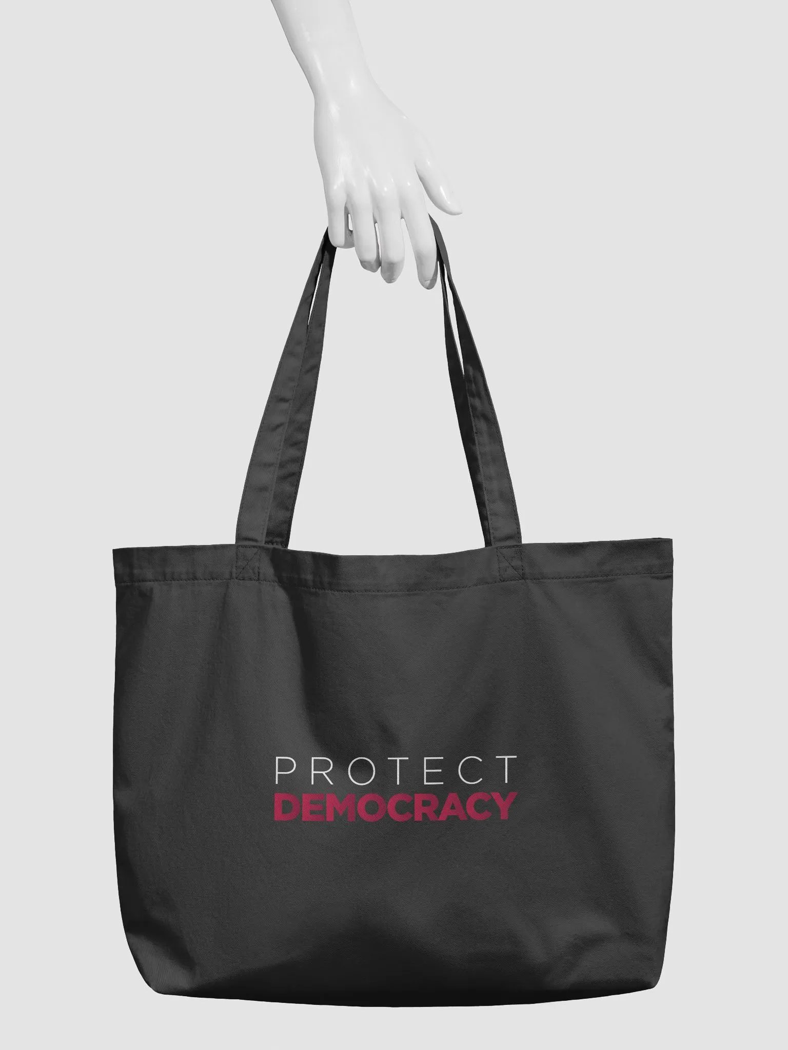 "Protect Democracy" Black Tote Bag product image (3)