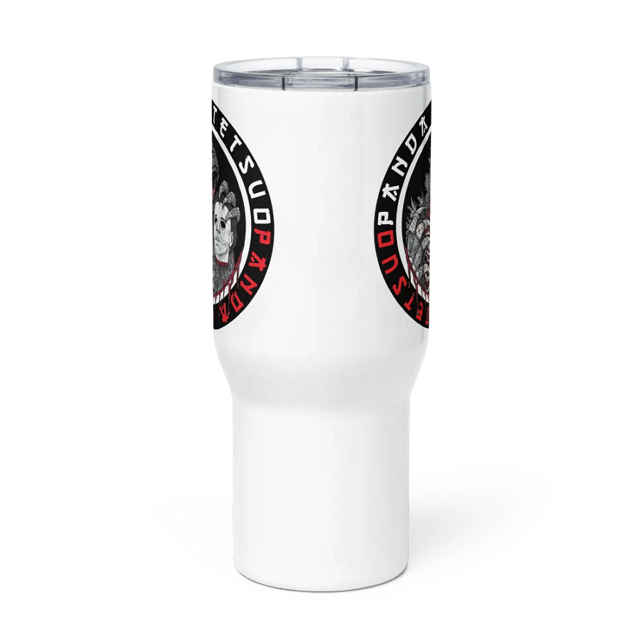 God of Carnage Travel Mug with a Handle (Northern Lotus Design) product image (2)