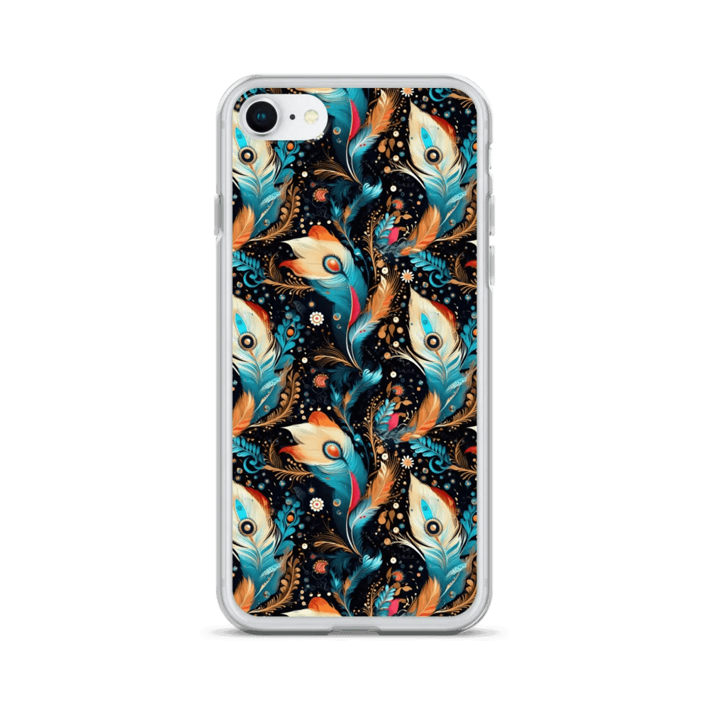 Ethereal Feathers Clear iPhone® Case. product image (1)