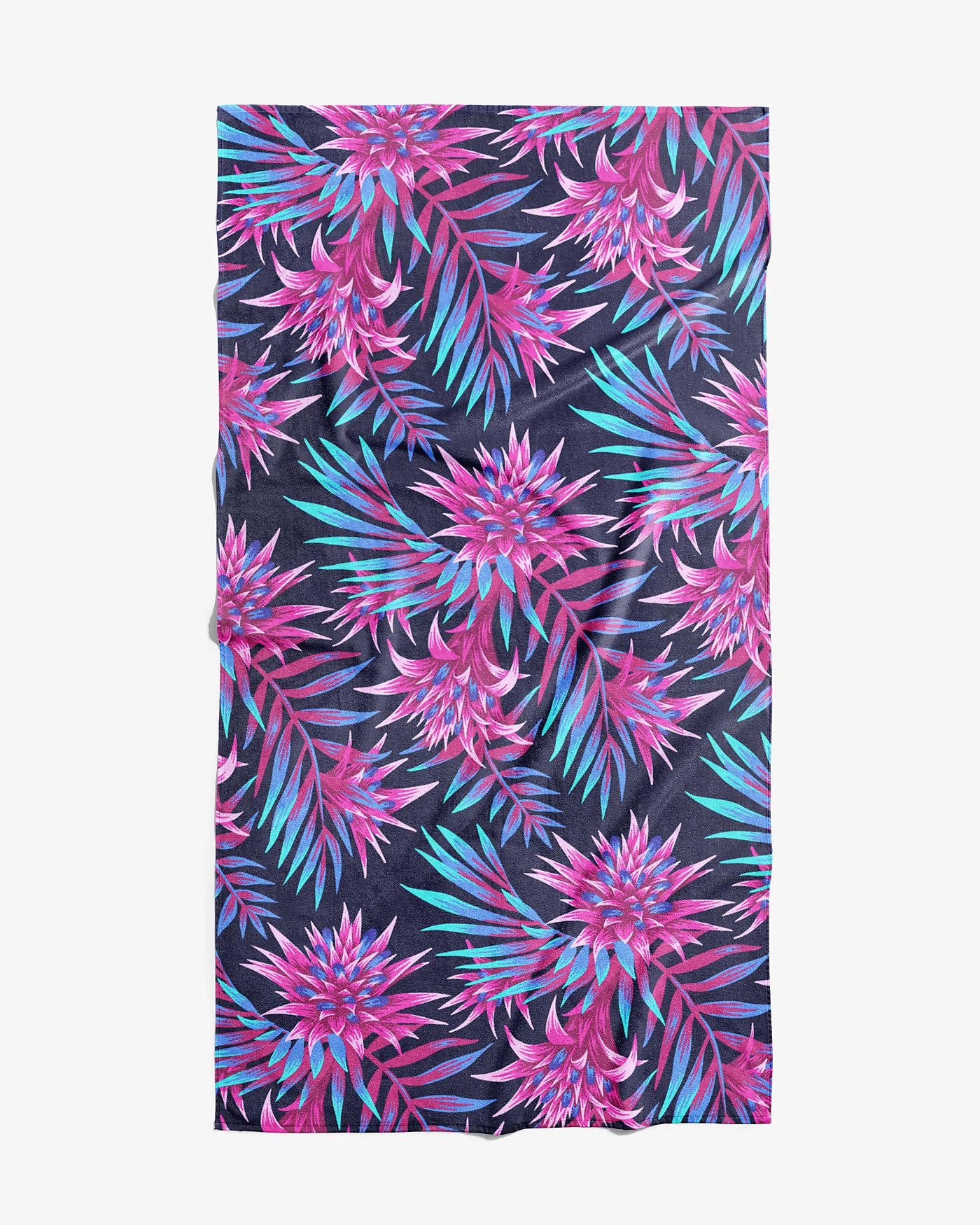 Beach Towel - Fasciata Tropical / Dark Blue & Pink product image (1)