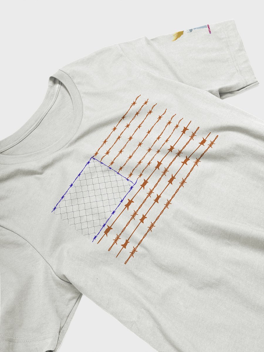 American Flag Barbed Wire Chain Link Bella & Canvas 3001 Supersoft Tee product image (11)