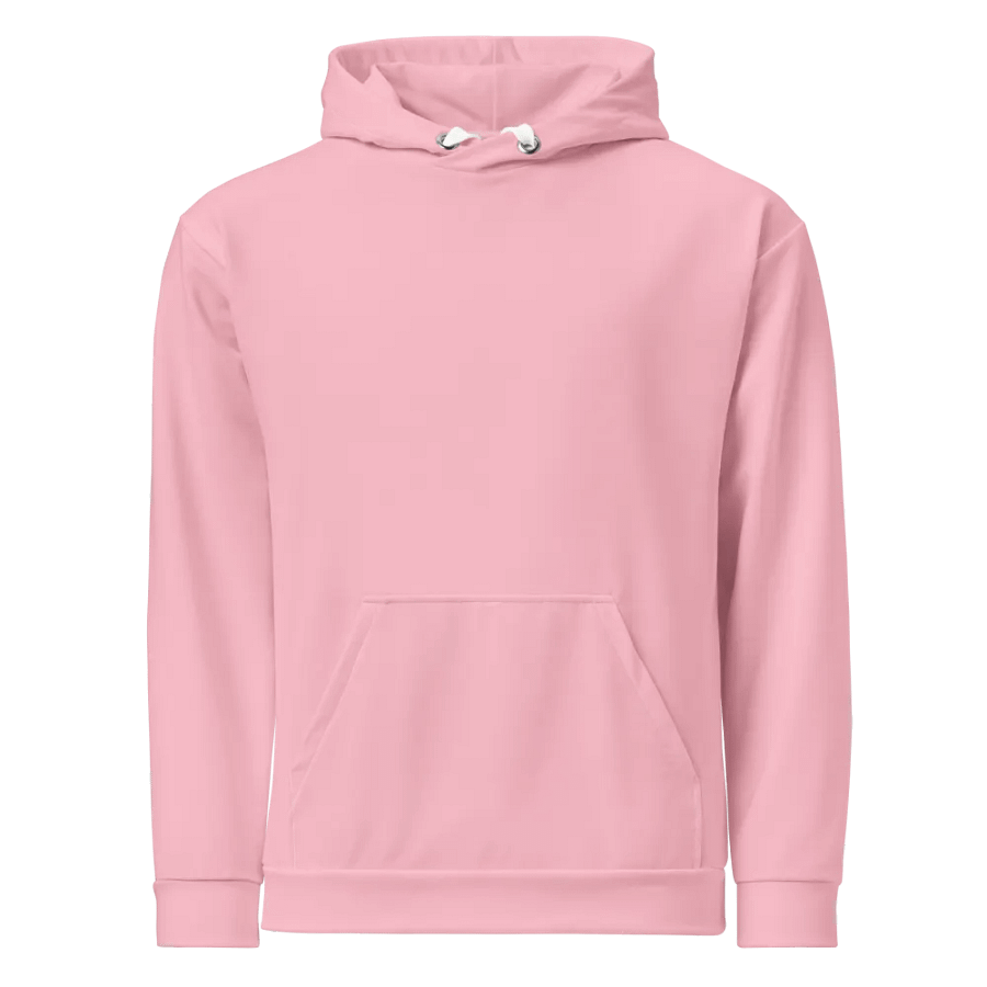 Plain Color Pink Hoodie product image (1)