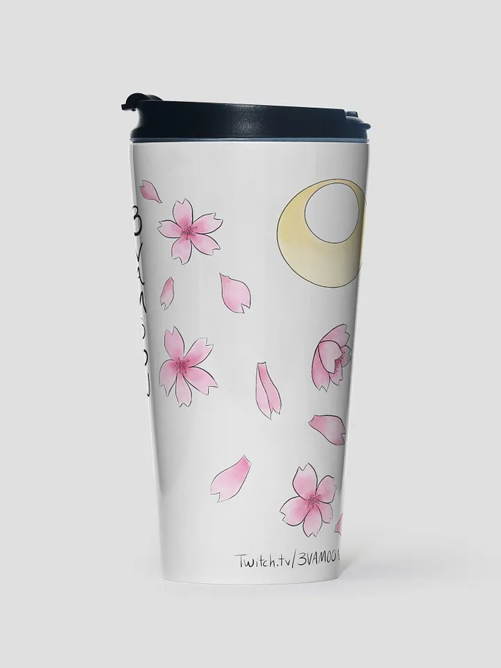 Sakura Moon Traveler Mug in White product image (1)